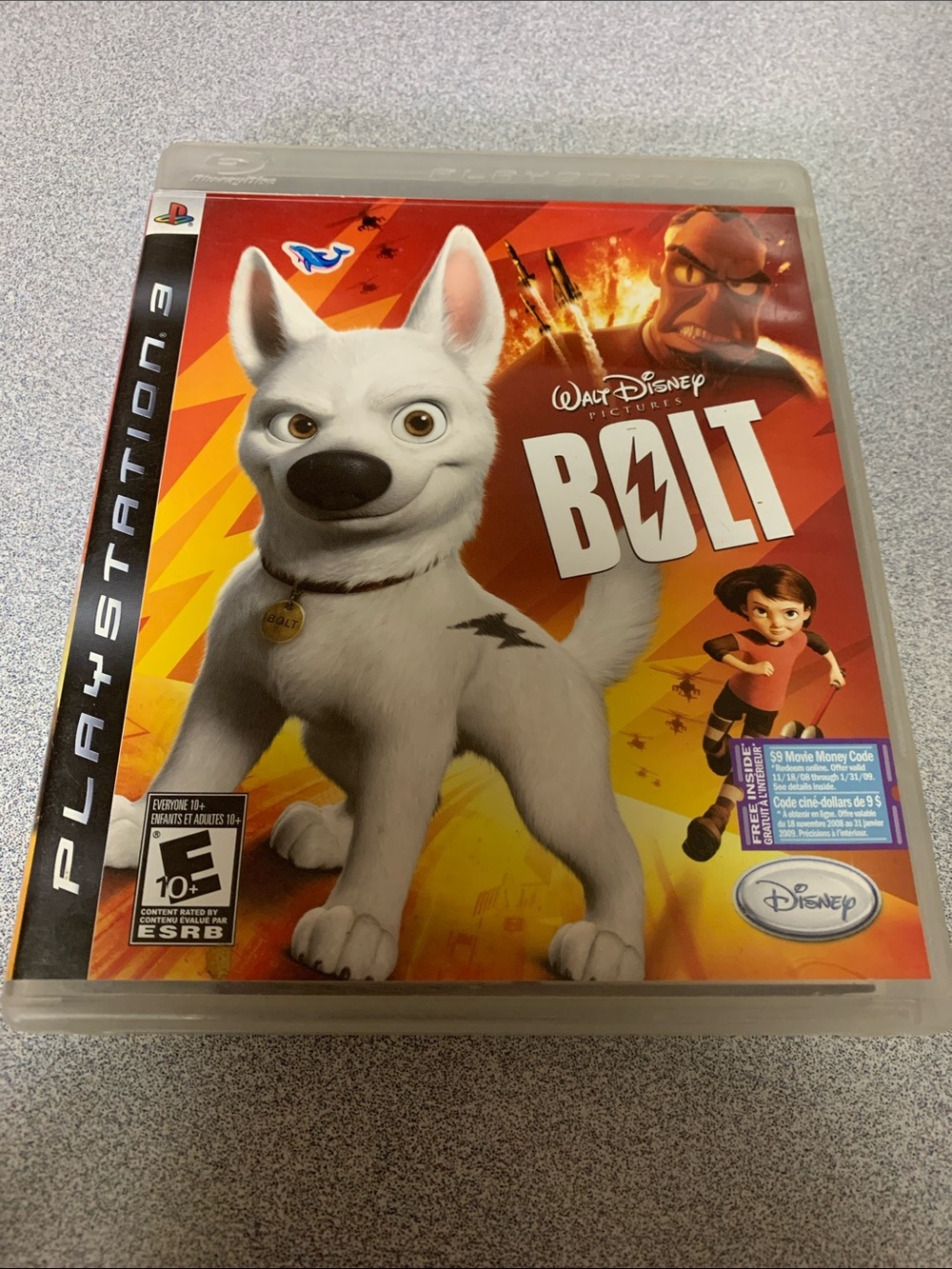 Bolt - PlayStation3 PS3 Game - complete with French manual no English manual